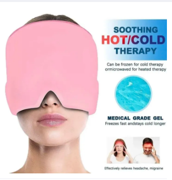 Comfortable Ice Bag Head Cover For Headache Relief Cold Therapy Eye Mask Heat Therapy Ice Cap Gel Head